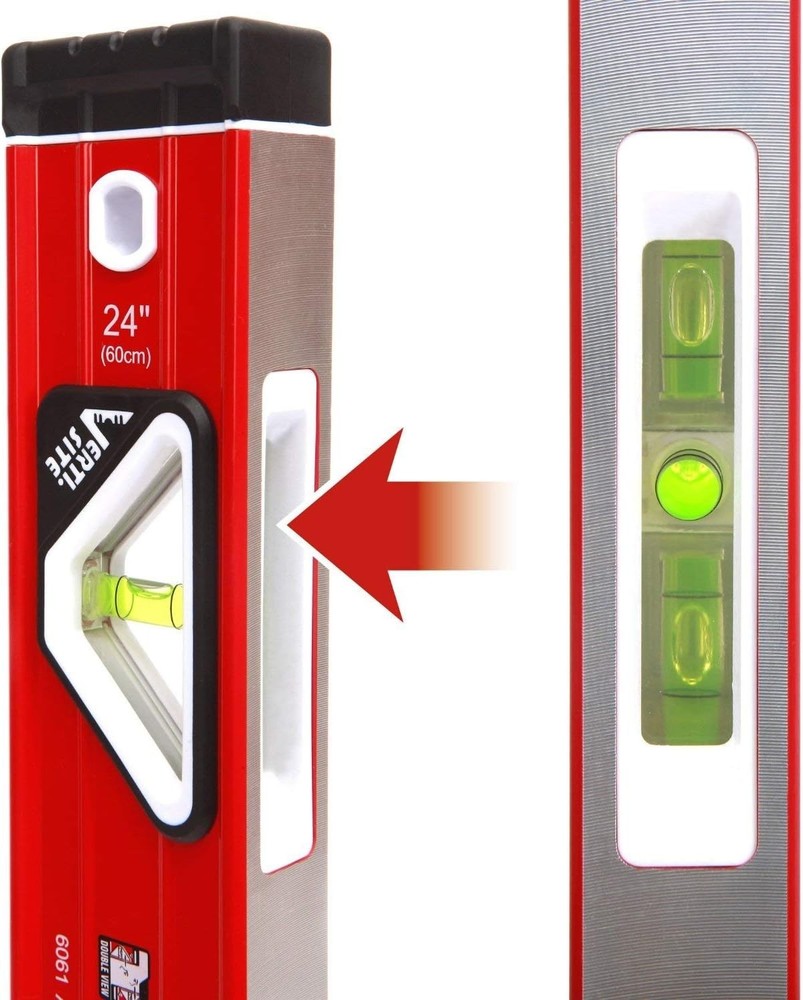 2PC- Box Beam Level Set 48" Aluminum Construction, 4FT, Double View, Verti-Site