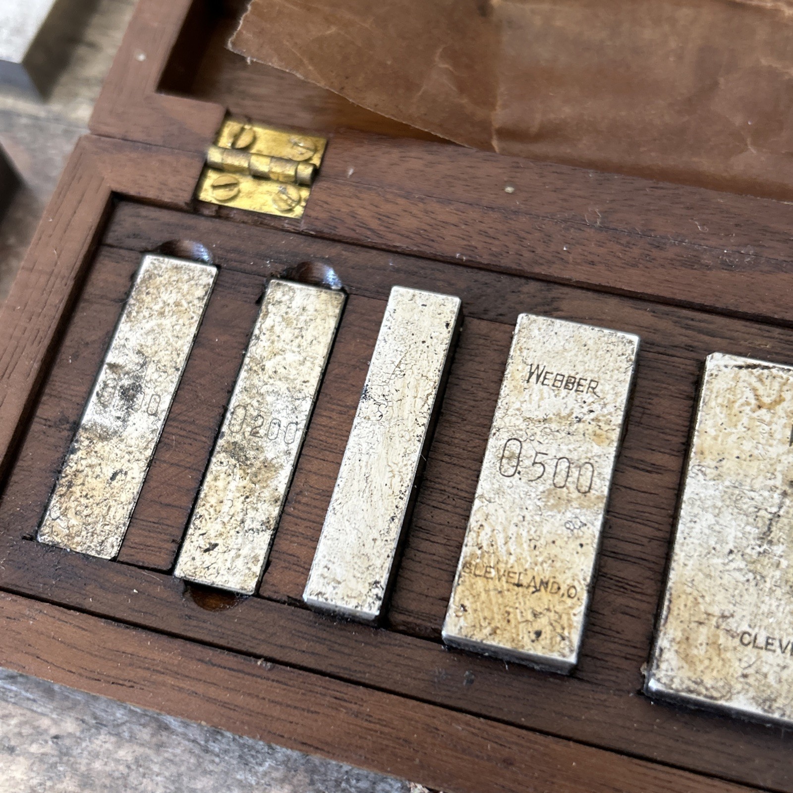 5 Webber Machinist Gauge Blocks Plus 5 Unmarked Blocks