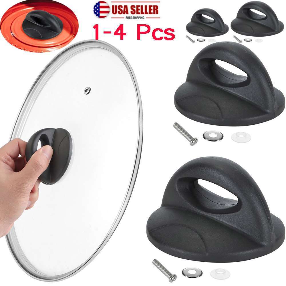 4pcs Universal Replacement Kitchen Cookware Crock Pot Lid Cover Grip Knob Handle