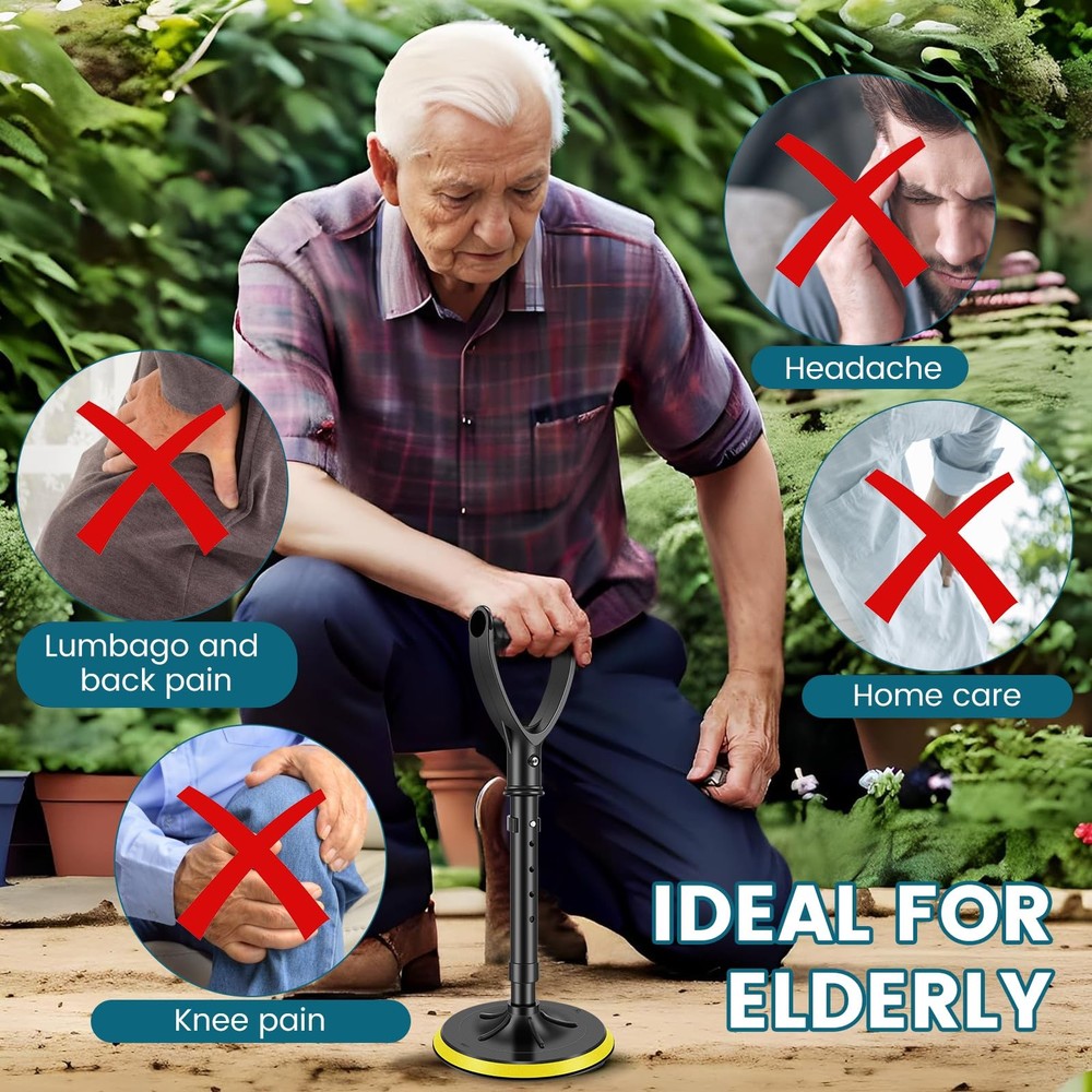 Mobility Aids Tool for Elderly, 17.3"-21.6" Height Adjustable Mobile Standing