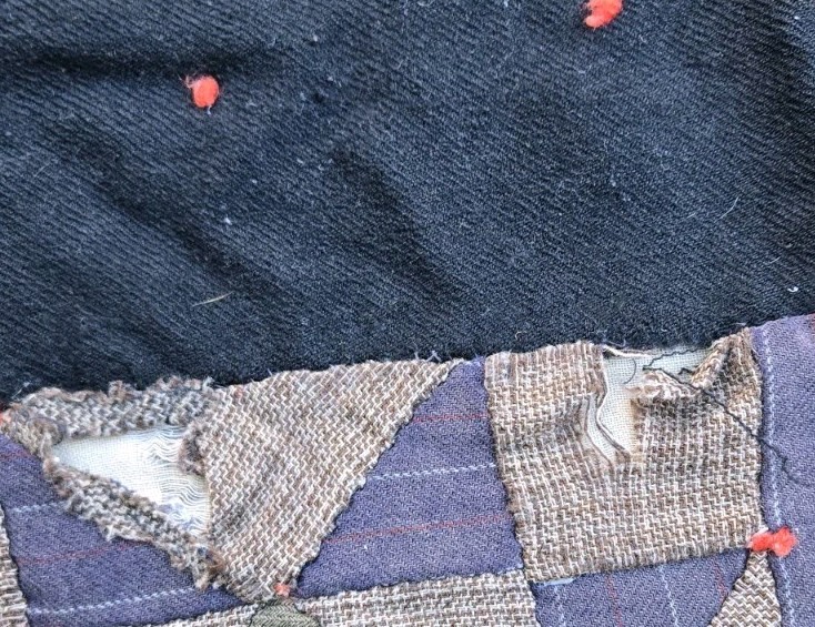 100+ Year Old Patchwork Quilt (Some Damage) But Sooo Cool!