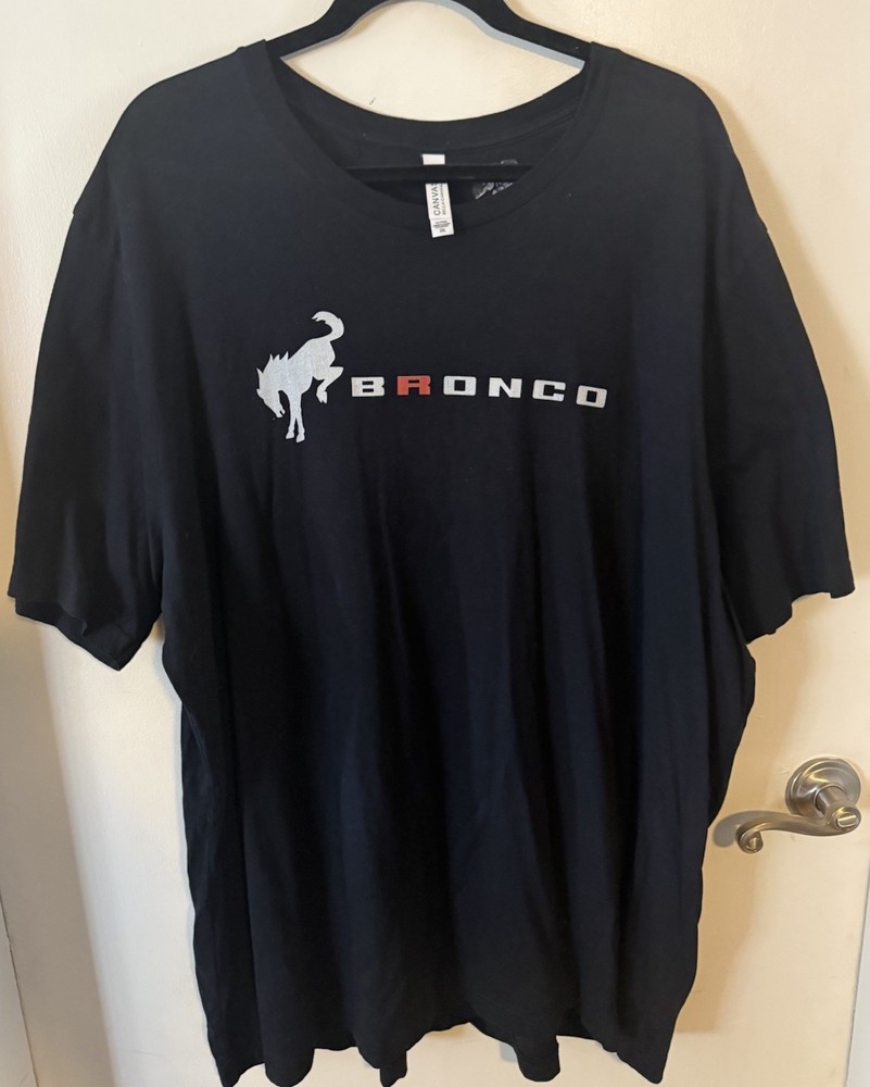 Ford Bronco Basic Logo Black T-Shirt 3XL