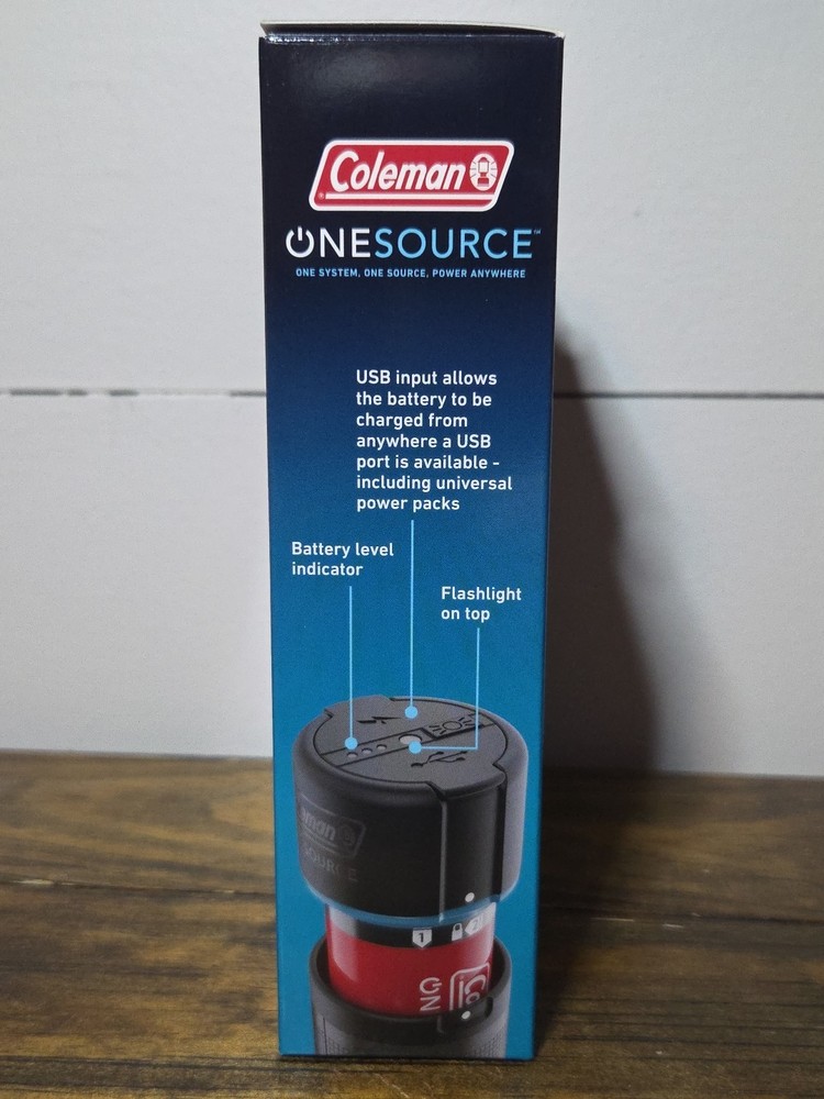 Coleman One Source Rechargeable Batteries 2 Pack NEW
