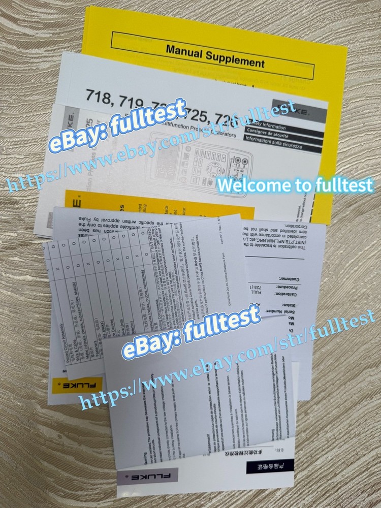 1PCS Fluke 725 Multifunction Process Calibrator /-fulltest