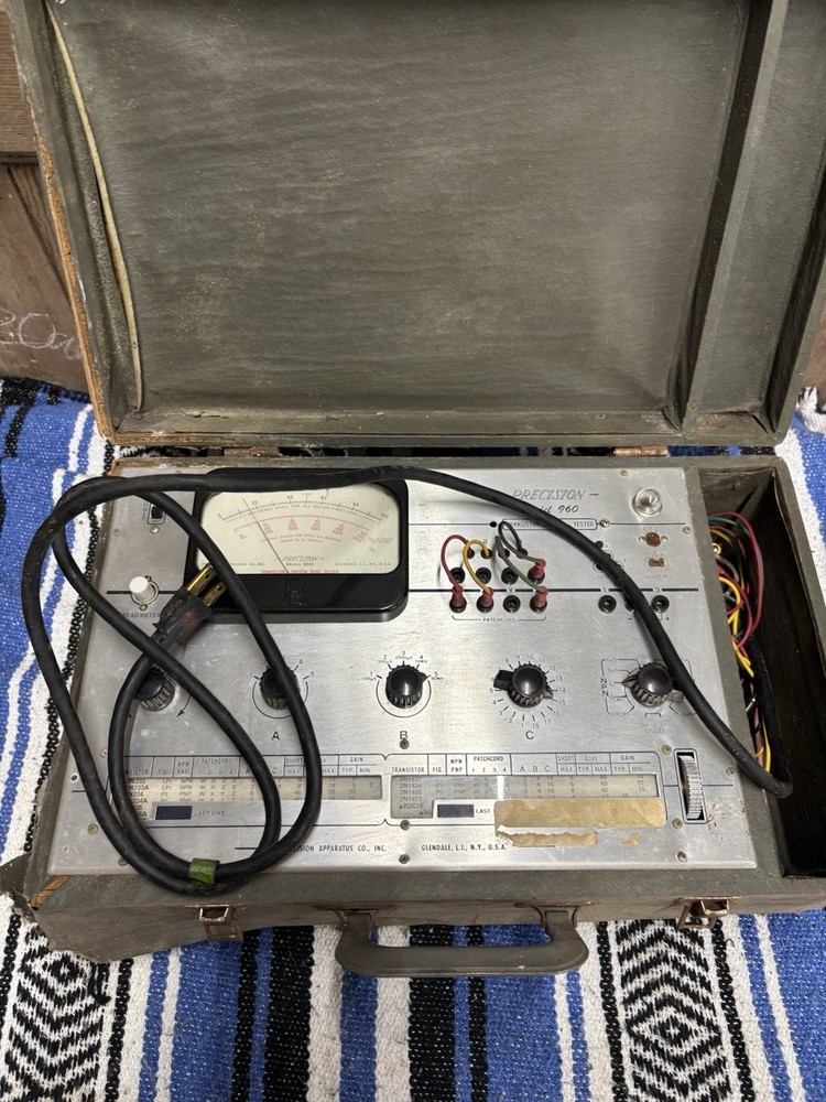 Precision Model 960 Transistor Crystal Diode Tester Vintage Powers On
