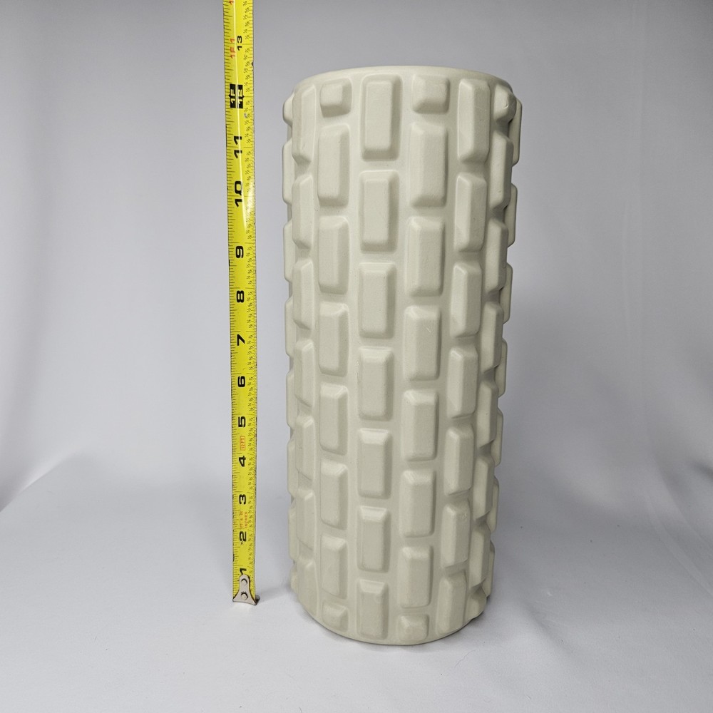 12" U.S. Army Massage Grid Foam Roller Solid Core Official Licensed 5.5" Beige
