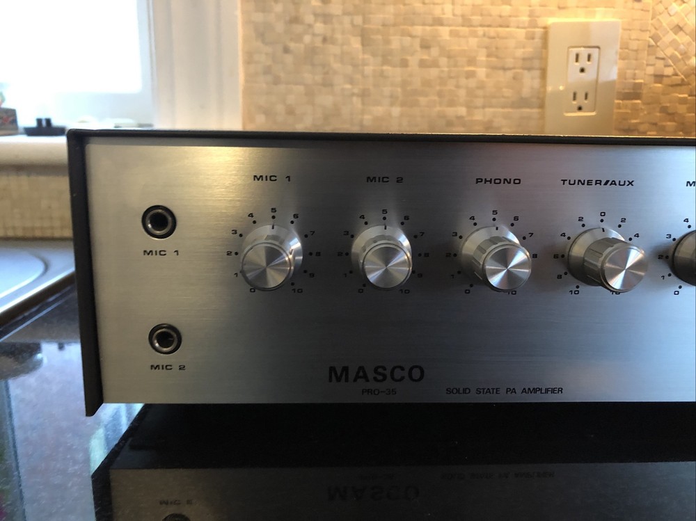 Mint Masco PRO-35 Solid State PA Amplifier 220V Perfect Working Condition