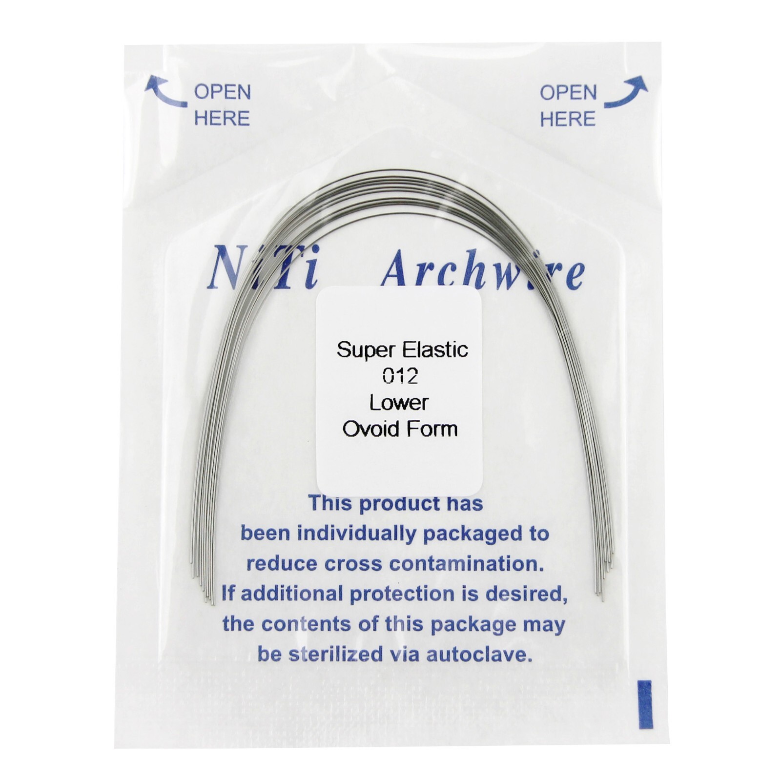100PCS Dental Orthodontic Arch Wire Niti Super Elastic Round Rectangular Ovoid