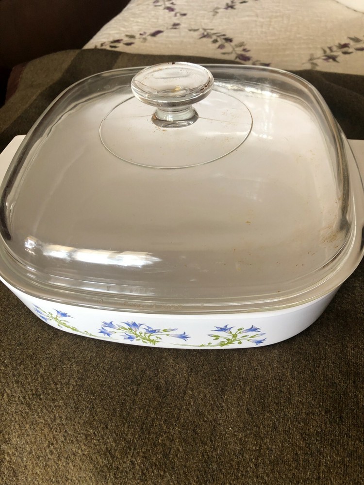 Nice Corning Ware Shadow Iris A-10 B 2.5L Casserole Dish w Pyrex Lid A-12-C