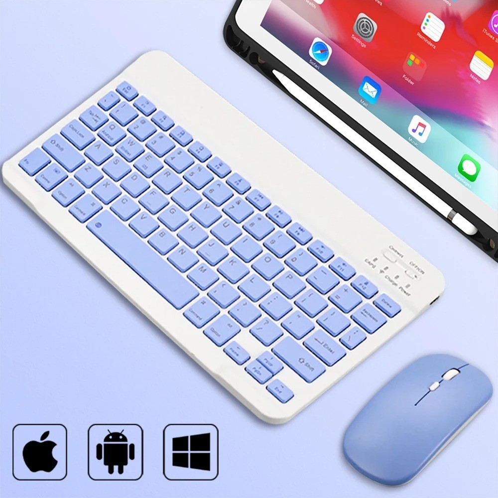 Mini Wireless Keyboard And Mouse Set Waterproof 2.4G For Mac Apple PC Computer✅