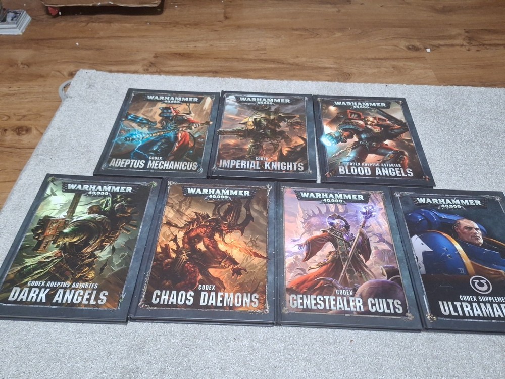 Games Workshop Warhammer 40K Lot 7 Codex Books