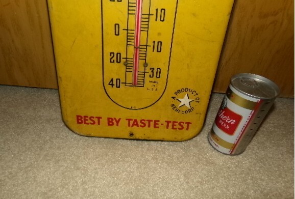 1940's ROYAL CROWN cola large 3 color thermometer