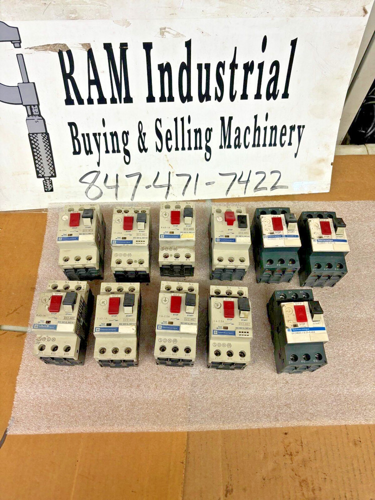SCHNEIDER/ TELEMECANIQUE ASSORTED MANUAL MOTOR STARTERS