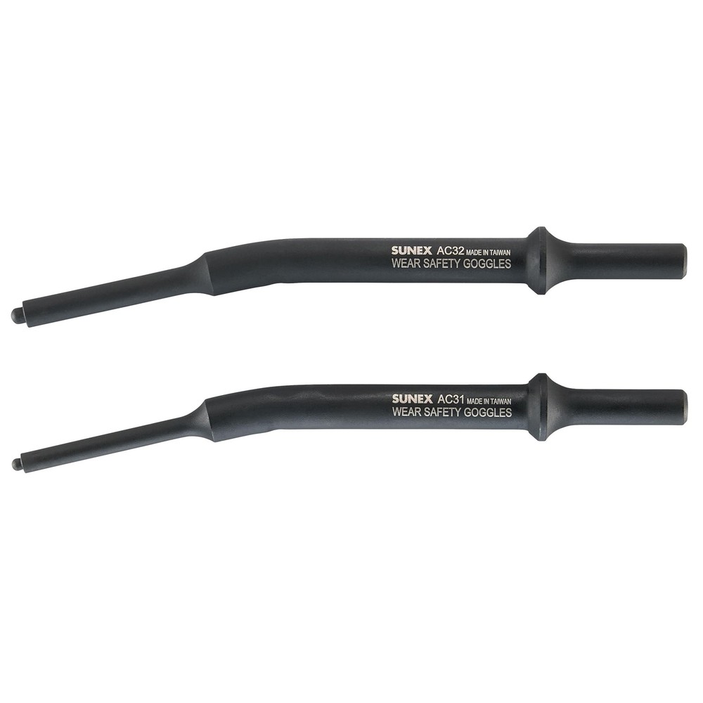 SUNEX TOOLS ACS2 Air Hammer Chisel Hinge Pin Driver Set, 2-Piece W/ Roll