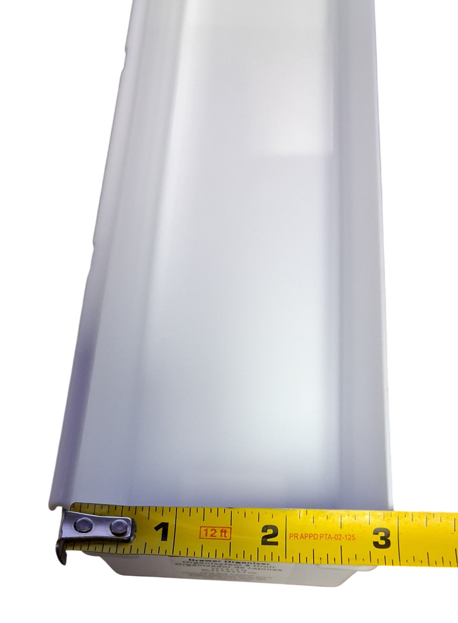 Rubbermaid 2912 Drawer Organizer 12x3x2 White Plastic Rectangular Tray Bins New