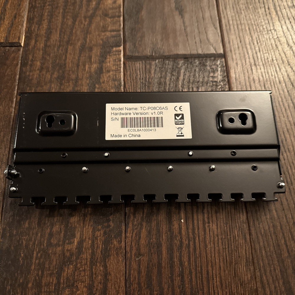 TRENDnet 8-Port Cat6A Shielded Patch Panel 10G, Wall Mountable TC-P08C6AS