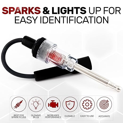 Inline Spark Tester, Plug Engine Ignition 6-12 Volt Fool-Proof – Pick Up1 Pack