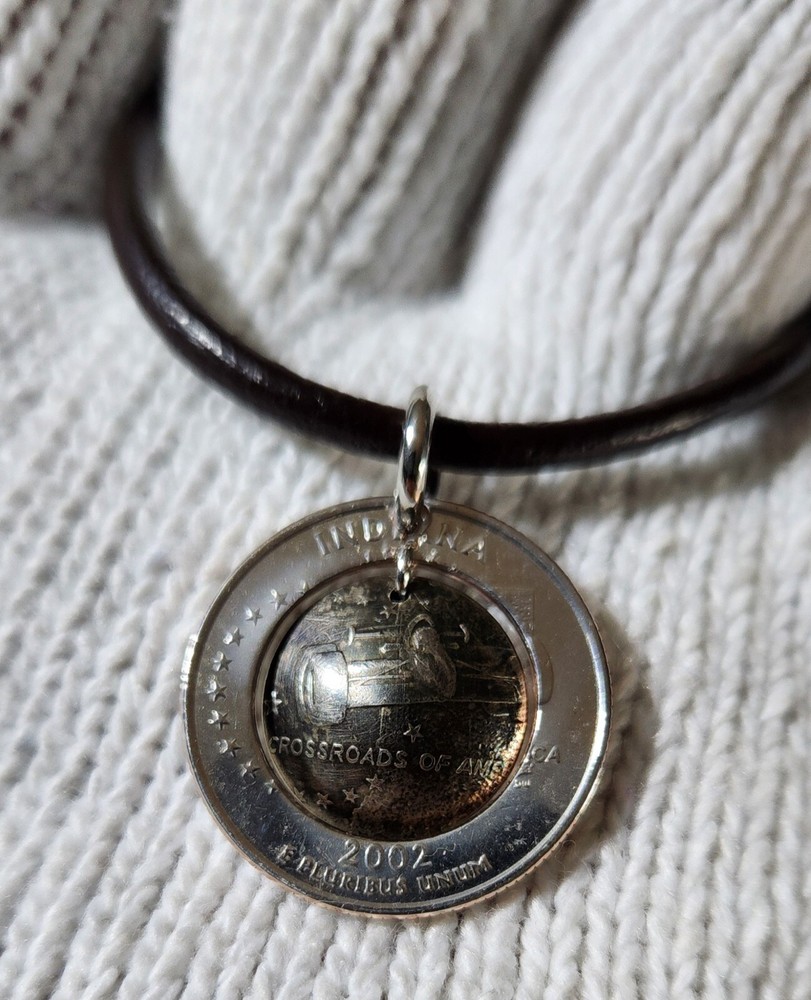 US QUARTER Coin Pendant  Only Very Beautiful