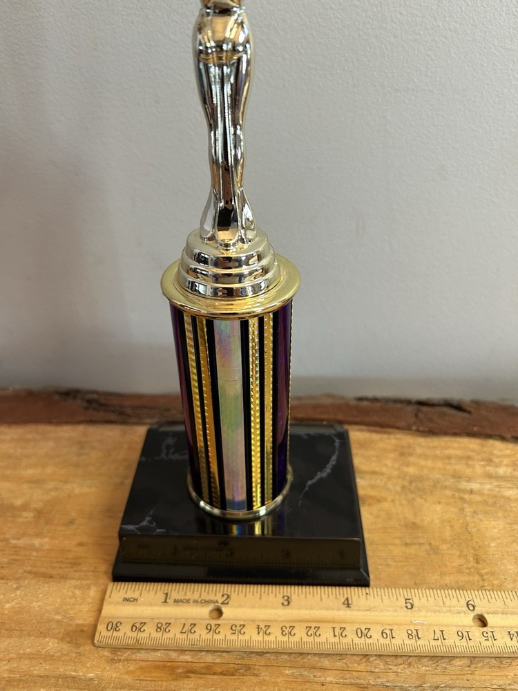 Trophy, Female, Winged, No Writing, Plastic Base