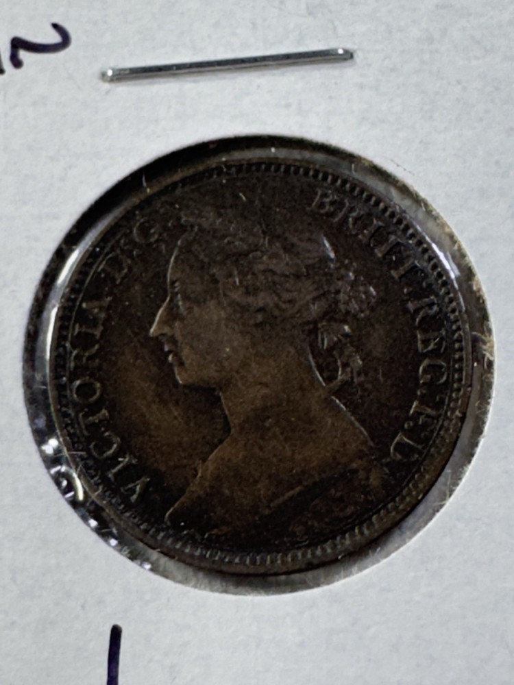1893 Great Britain 1 Farthing Cleaned