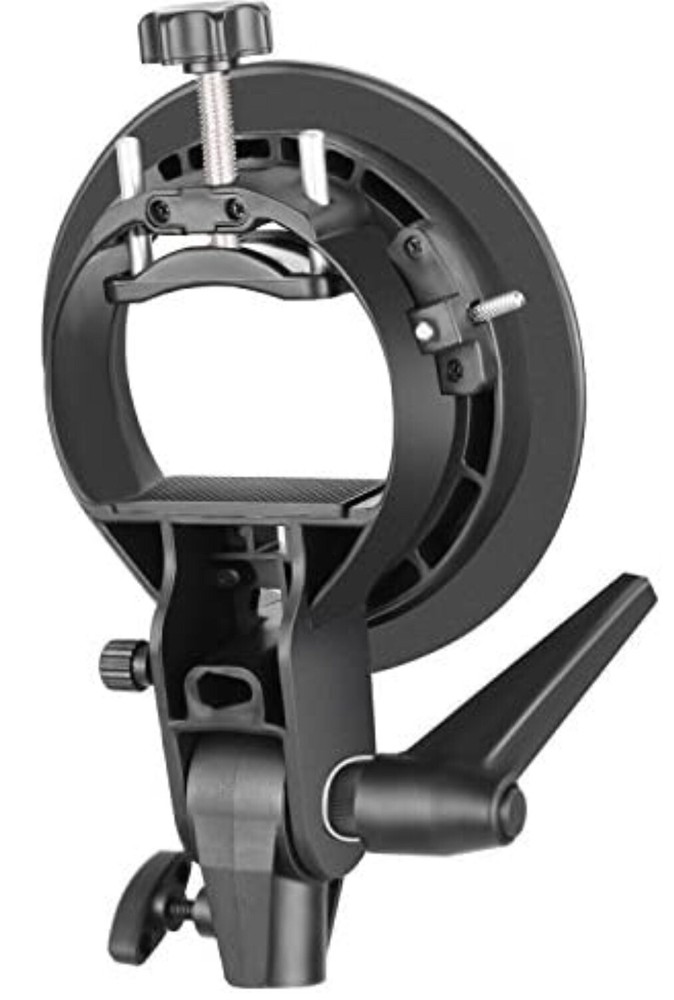 Neewer S-Type Bracket Holder with Bowens Mount for Speedlite Flash Snoot