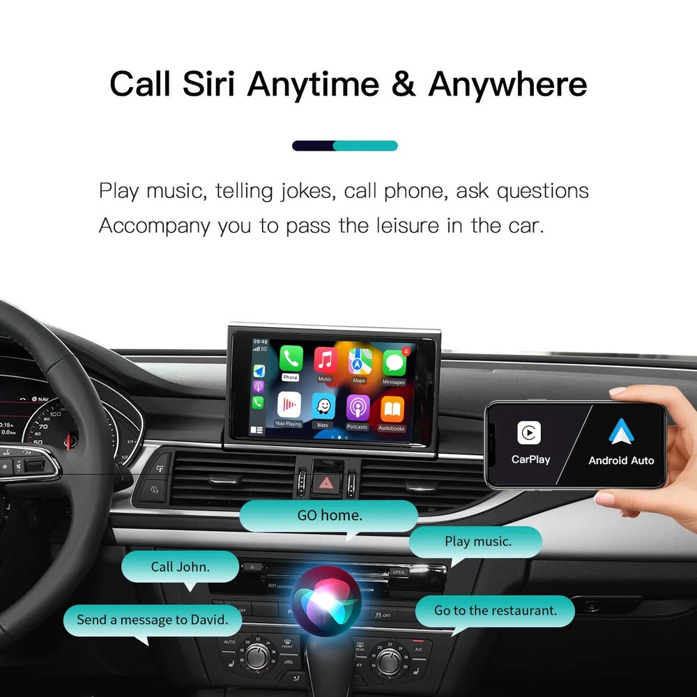 Wireless Carplay Auto Box For Audi A6 A7 S6 S7 RMC Support Android
