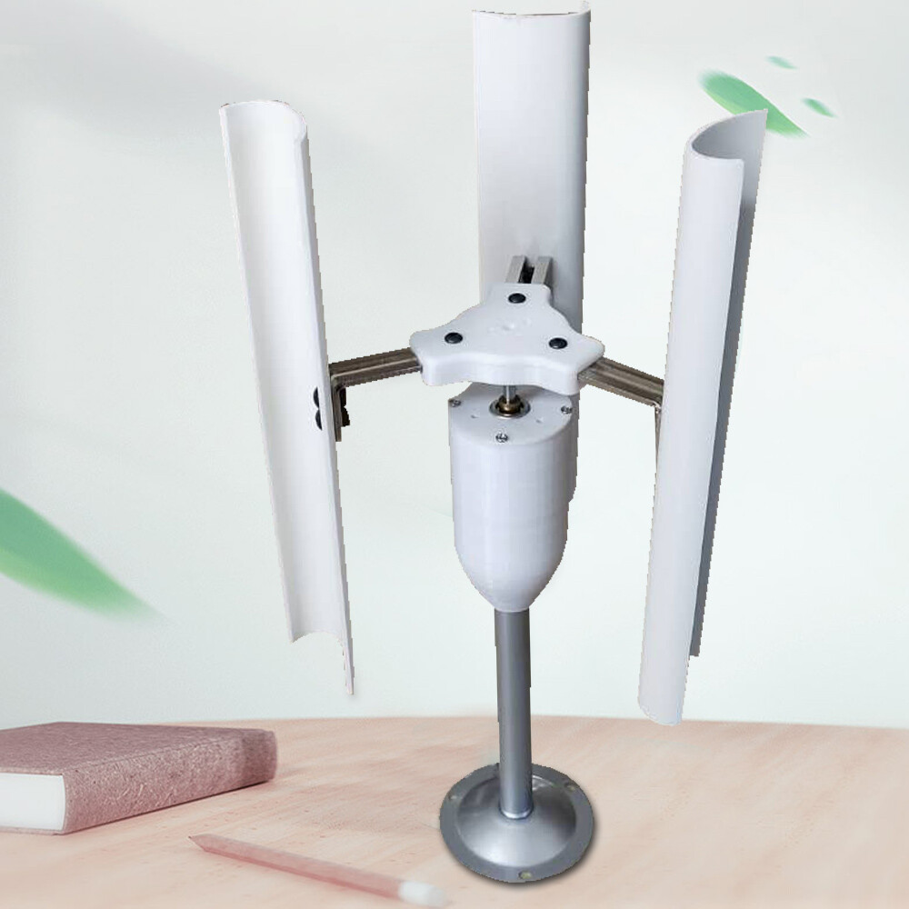 12V Vertical Axis Wind Turbine Generator Model for Education and Experiments