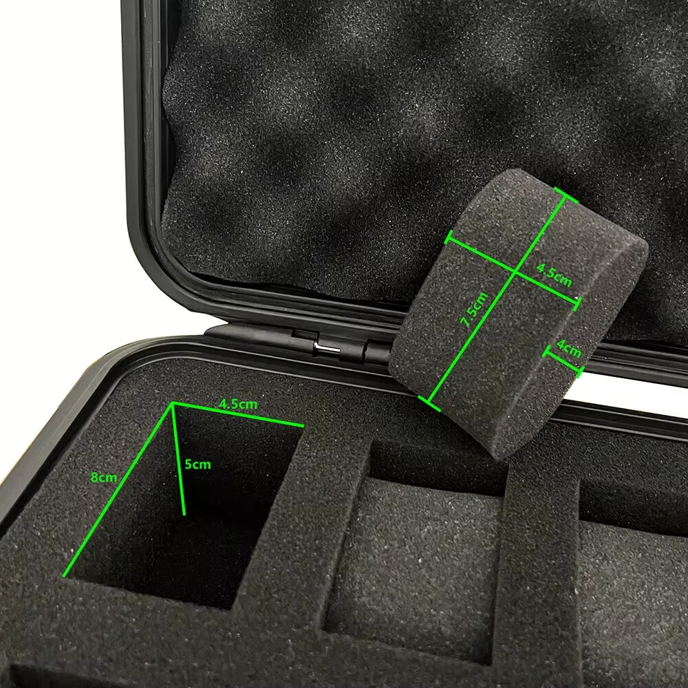10 Watch Travel Case Waterproof Shockproof Foam Insert Lock