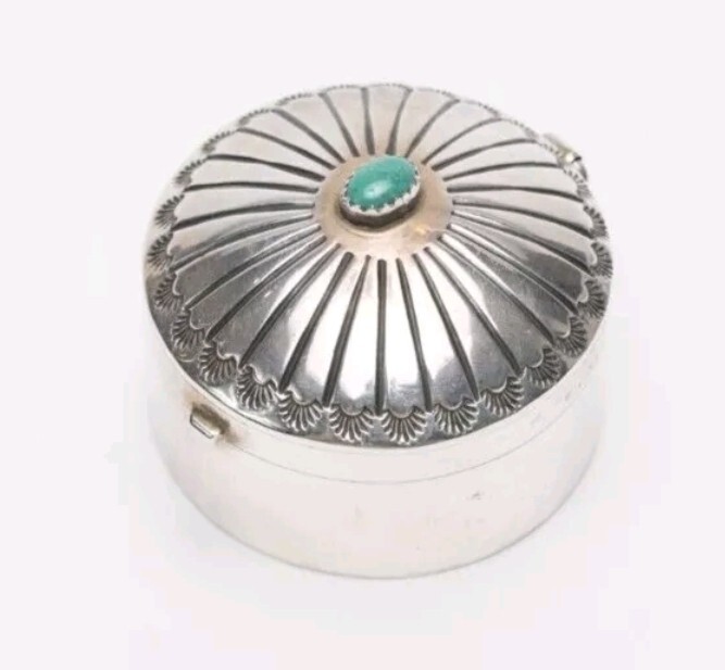 vintage sterling silver pill box