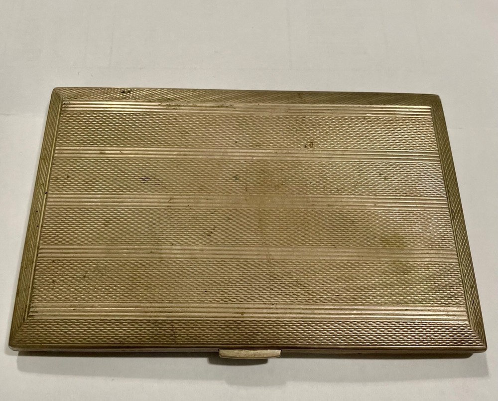 Vintage  Antique  Sterling  Silver  Cigarette  Case