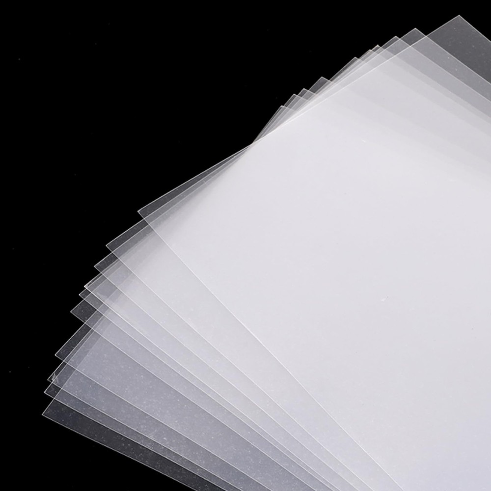 10 Pcs Clear Plastic Sheet, PET Flexible Lightweight Thin Panels Sheets Shatt...