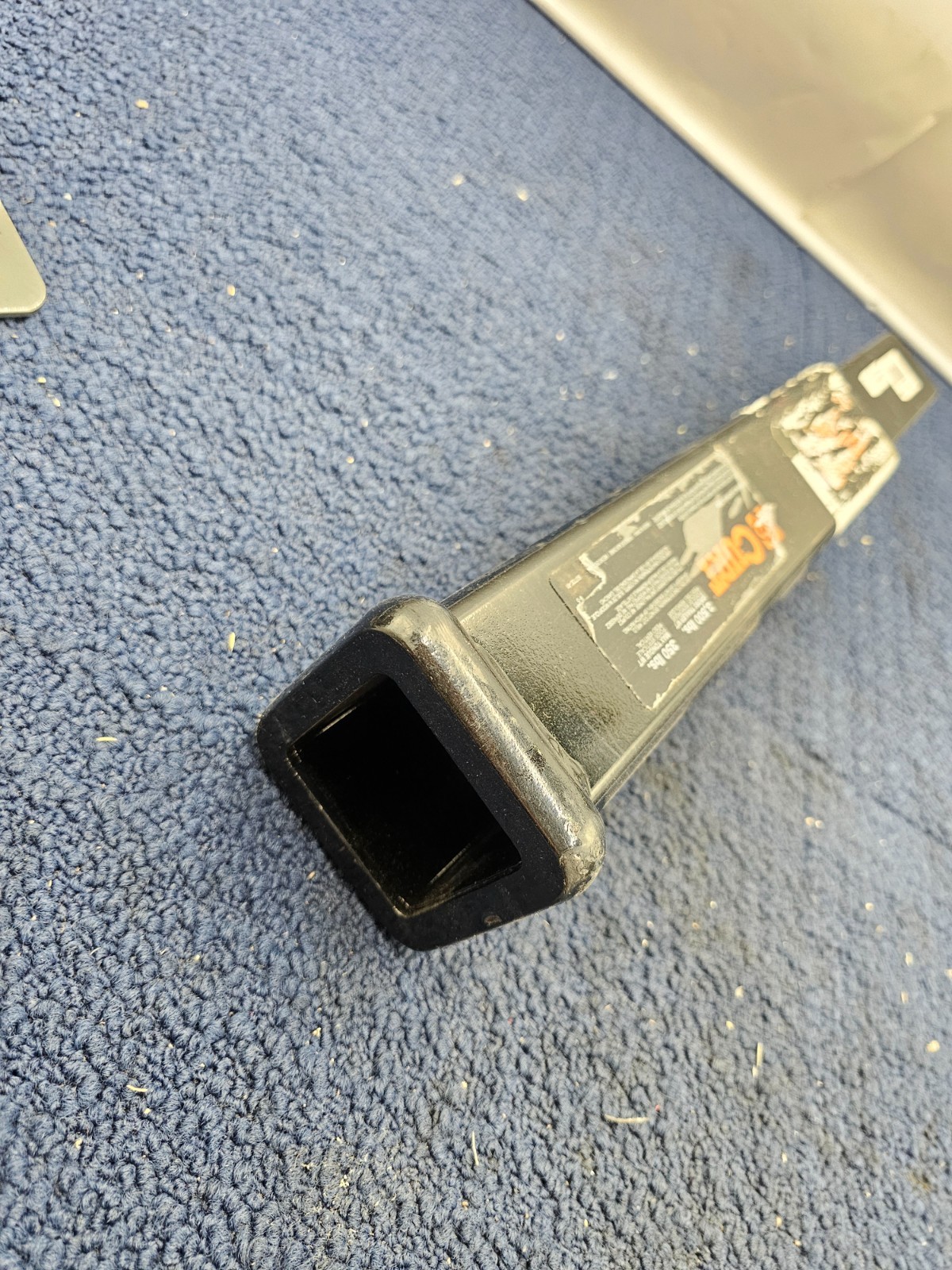 Curt 45795 14" Receiver Tube Extender 2" Shank 3,500 lbs Gloss Black Powder Coat