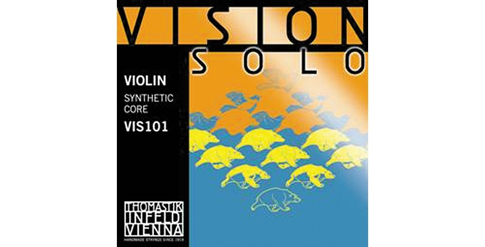 Thomastik Vision Solo 4/4 Size Violin Strings 4/4 Size Silver D String