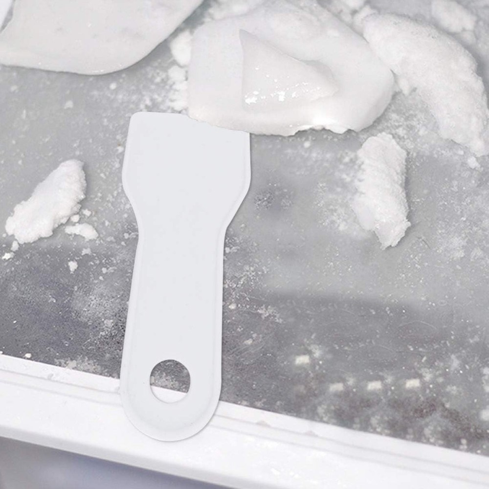 Compact Flat Ice Scraper with Gentle Round Edges - Effortless Winter Tool