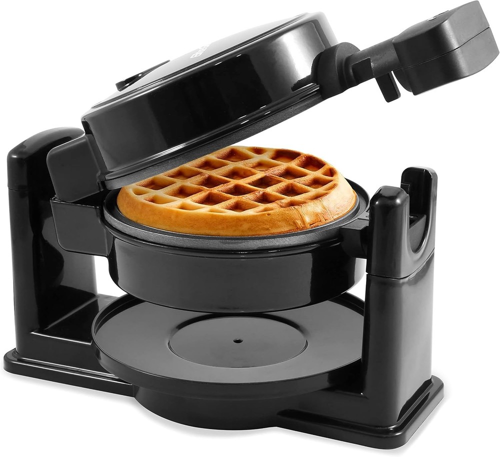 Commercial Hotel Belgian Waffle Maker Iron Rotating Baker Pan Machine