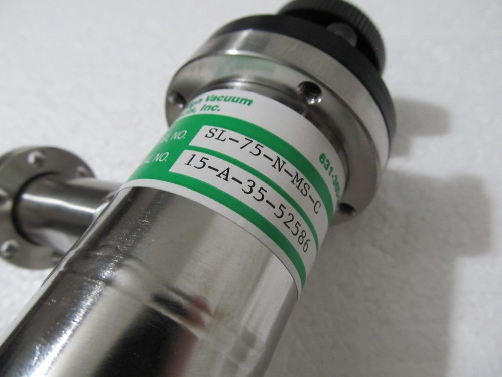 KEY HIGH VACUUM SL-75-N-MS-C Manual 1.33" Conflat Flange Inline Valve