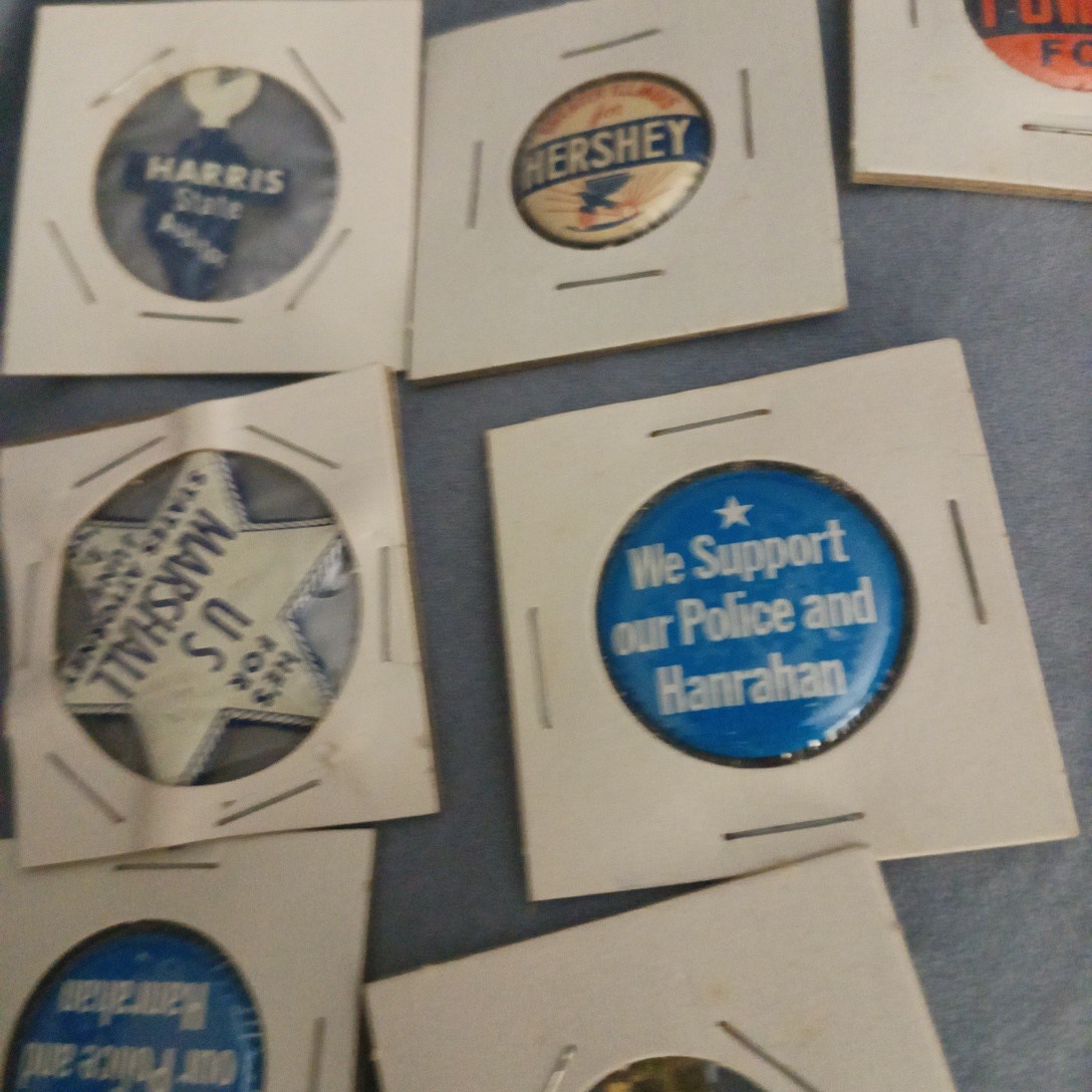 Lot of 40 Chicago Illinois local political pinback button pin.1960-1980s
