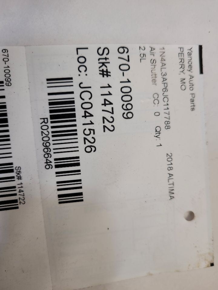2018 - 2024 Nissan Murano Air Shutter