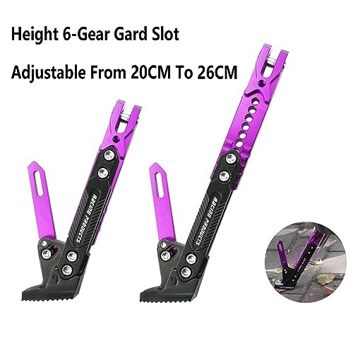 Universal Motorcycle Kickstand Adjustable Foot Side Support Parking Purple