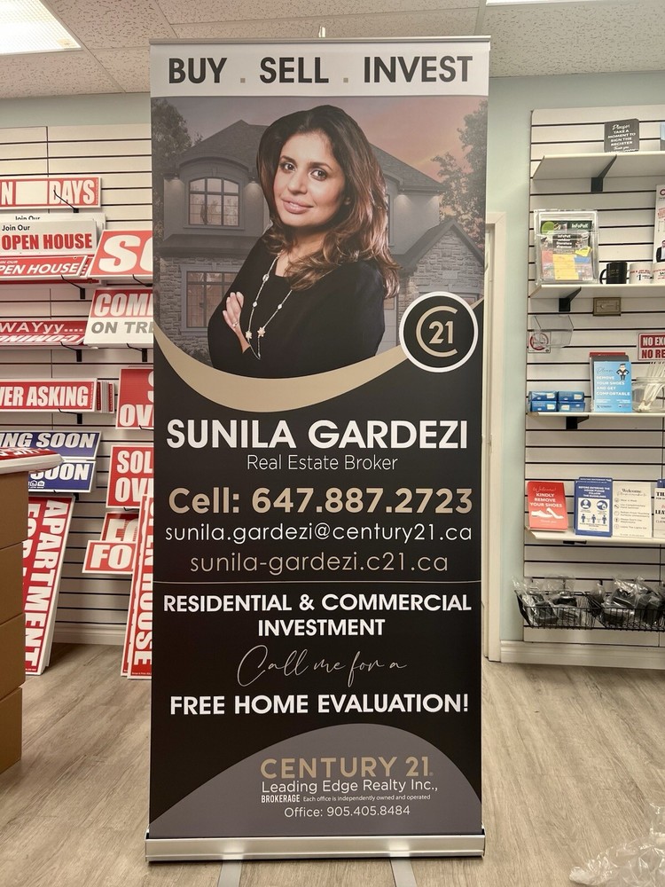 Custom Designed 32 X 83 Retractable/ Pull Up Banner With Carrying Case.