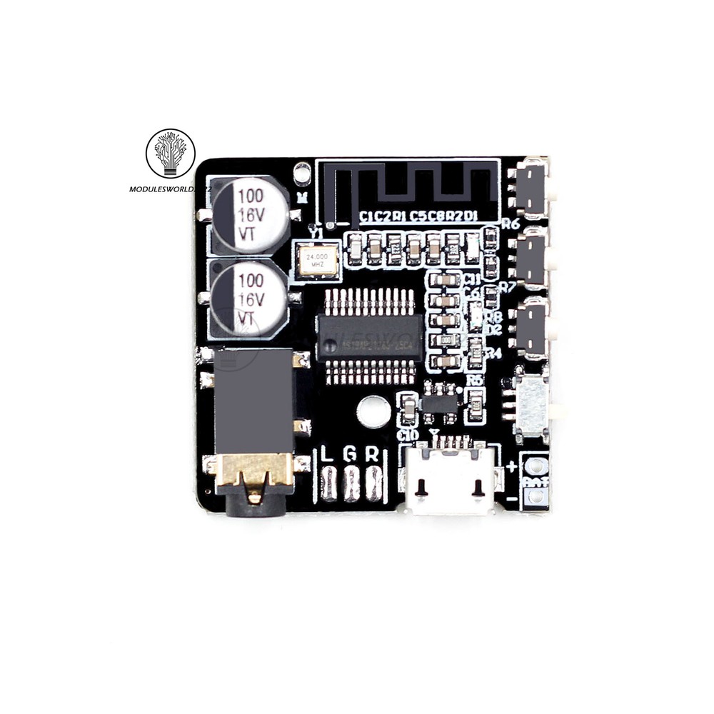 Bluetooth 5.0 MP3 Lossless Decoder Board Amplifier Module Audio Receiver Board