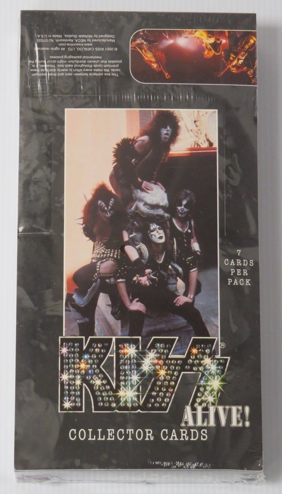 KISS ALIVE! TRADING CARDS SEALED 36 PACK BOX 2001