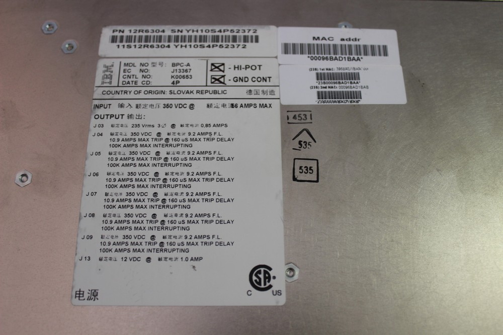 IBM 12R6304 BULK POWER CONTROLLER BPC-A