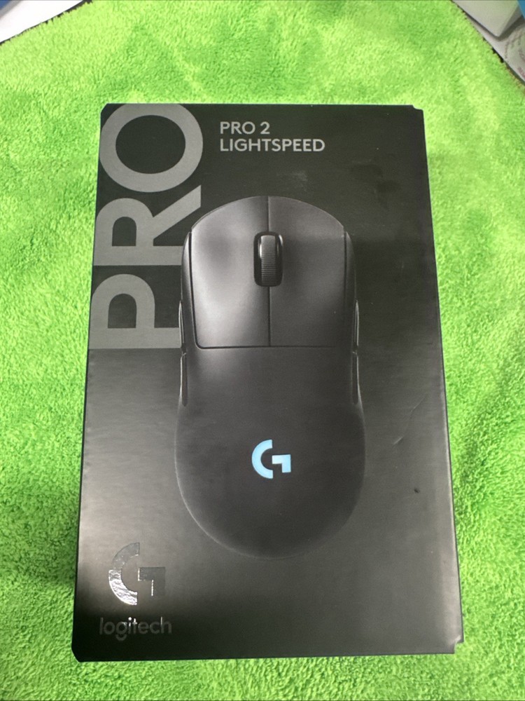 New Logitech Pro 2 Lightspeed Black Wireless Gaming Mouse 910-007246 For PC