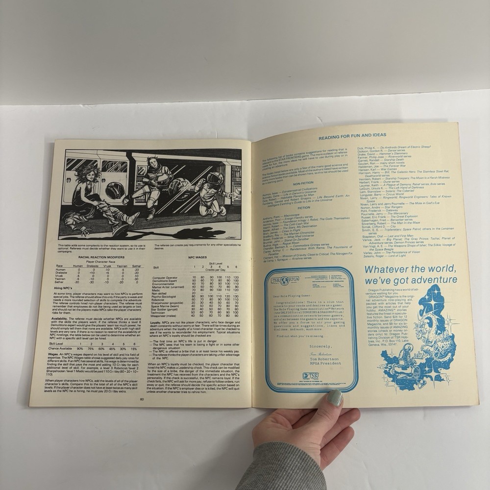 TSR Star Frontiers Alpha Dawn Basic Expanded Game Rules