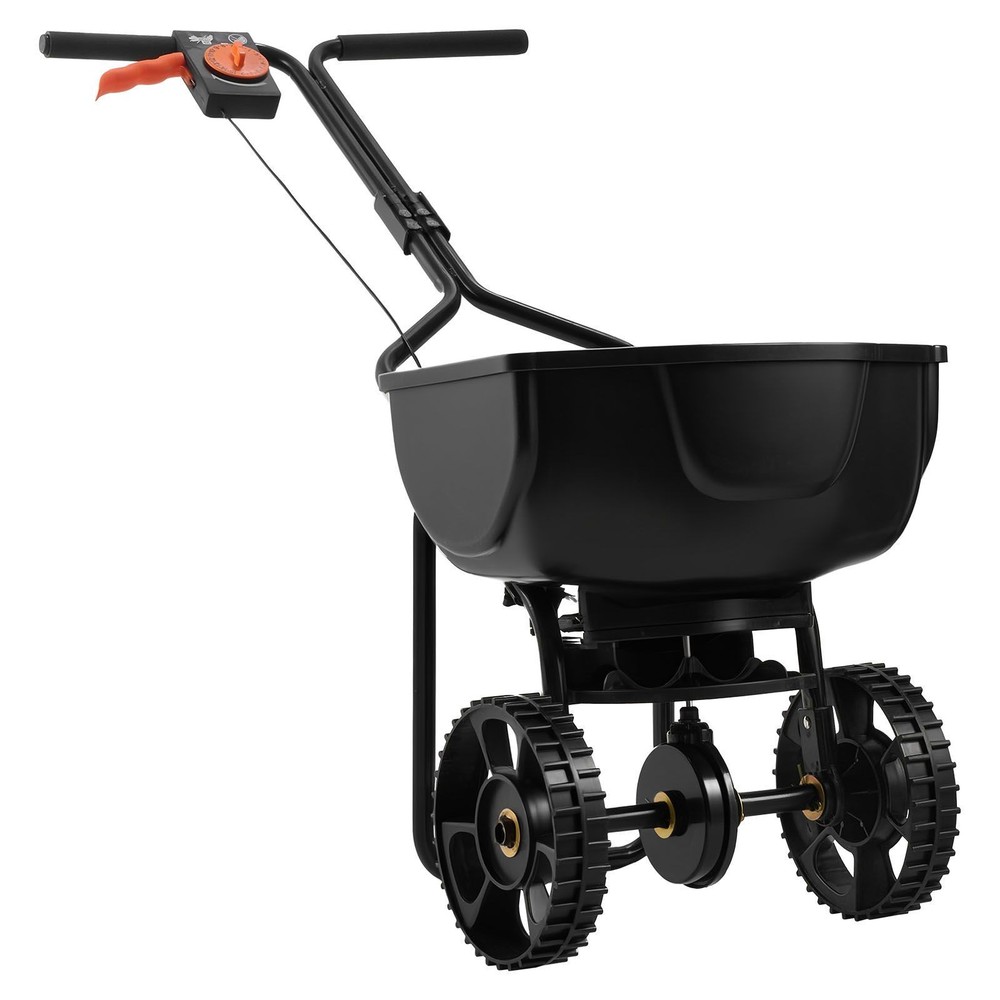 Walk-Behind Spreader, 9.8ft Spreading Width, Push Broadcast Spreader with 10" Al