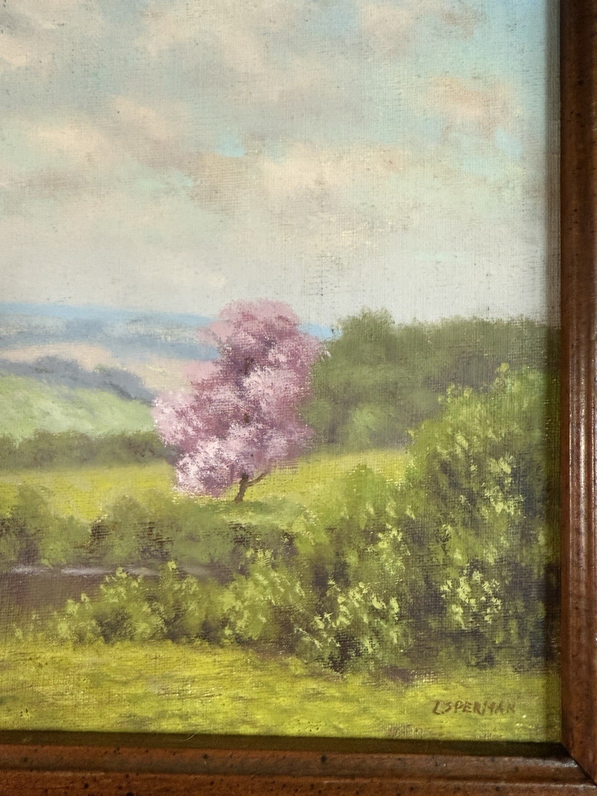 Circa 1920 Oil Painting L Sperman Listed American 20th Century