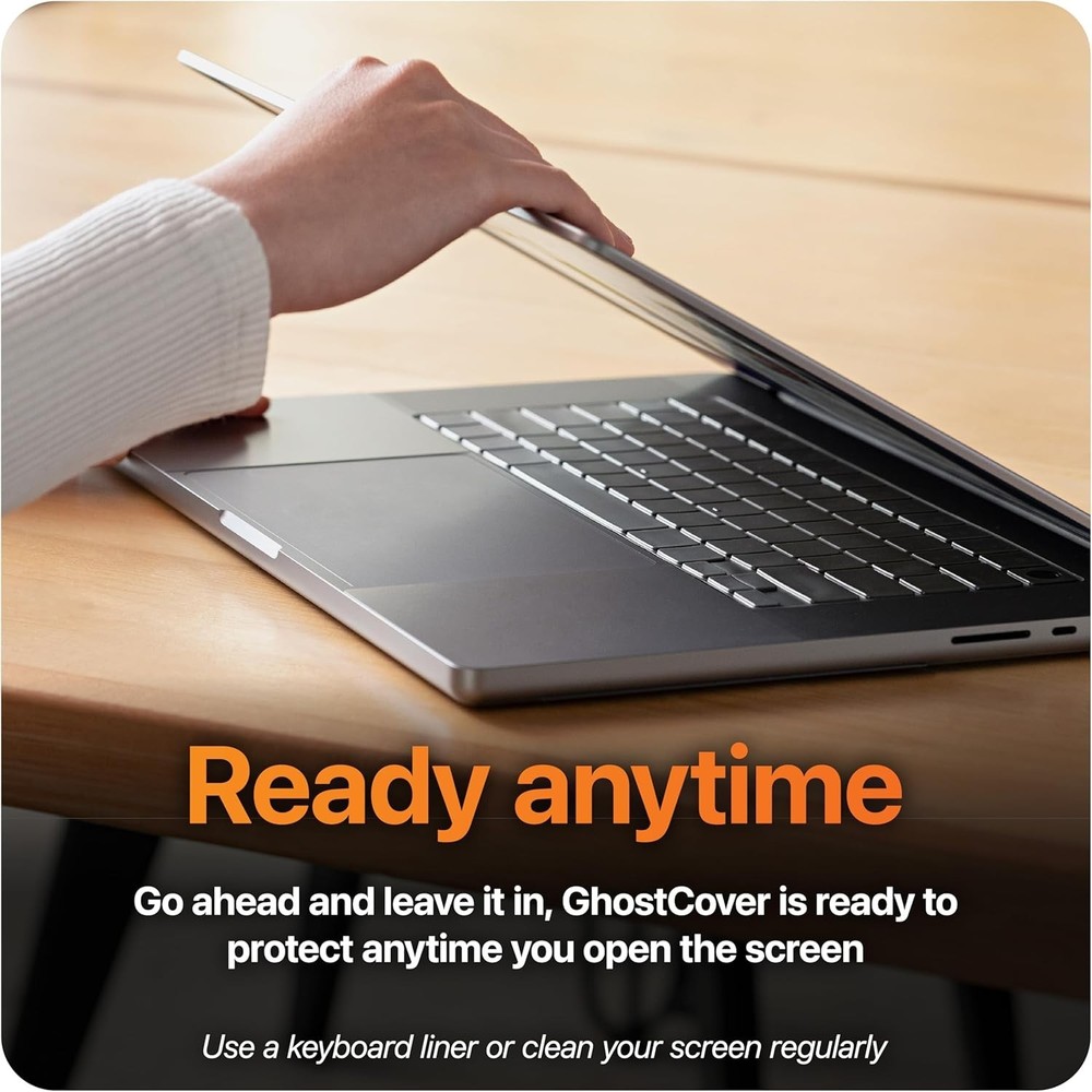 GhostCover Ultra Thin Keyboard Cover Protector, Compatible with MacBook Pro...