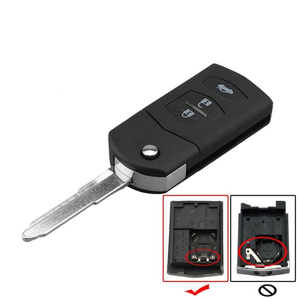 2005-2012 For Mazda 3 Car Key Shell 2005-2012 For Mazda 6 3 Button Key Shell