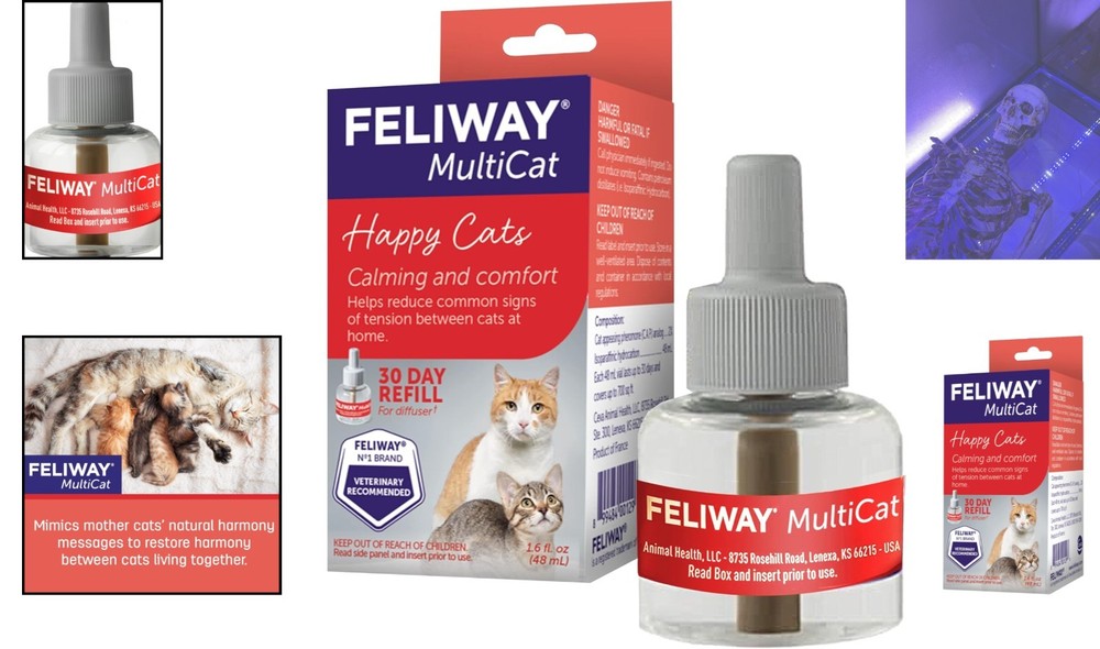 Reduce Cat Conflicts with MultiCat 30 Day Pheromone Diffuser Refill 48ml